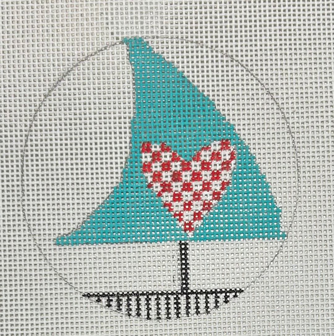 PM1080 SAIL WITH HEART ORNAMENT