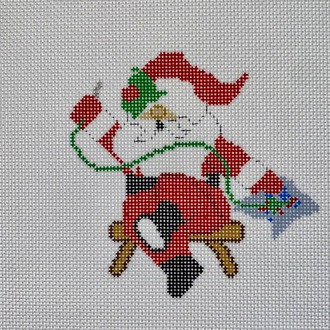 Needlepoint Santa