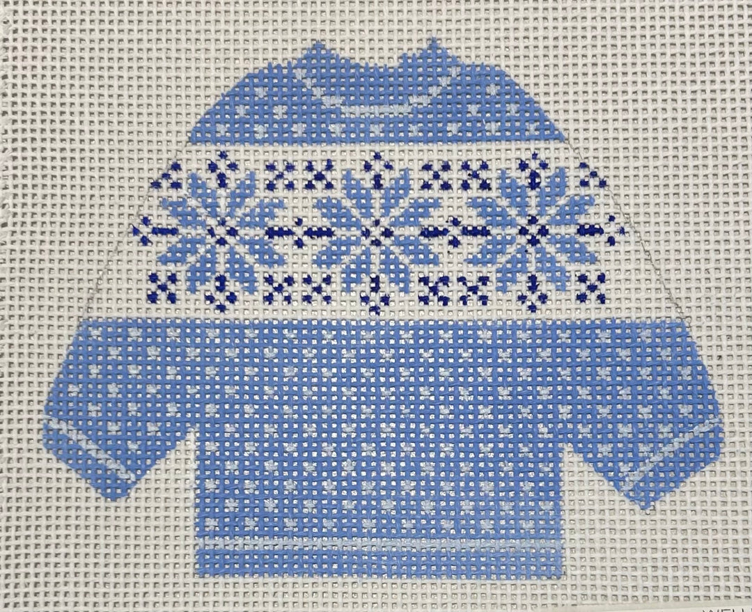 LIGHT BLUE NORDIC SWEATER