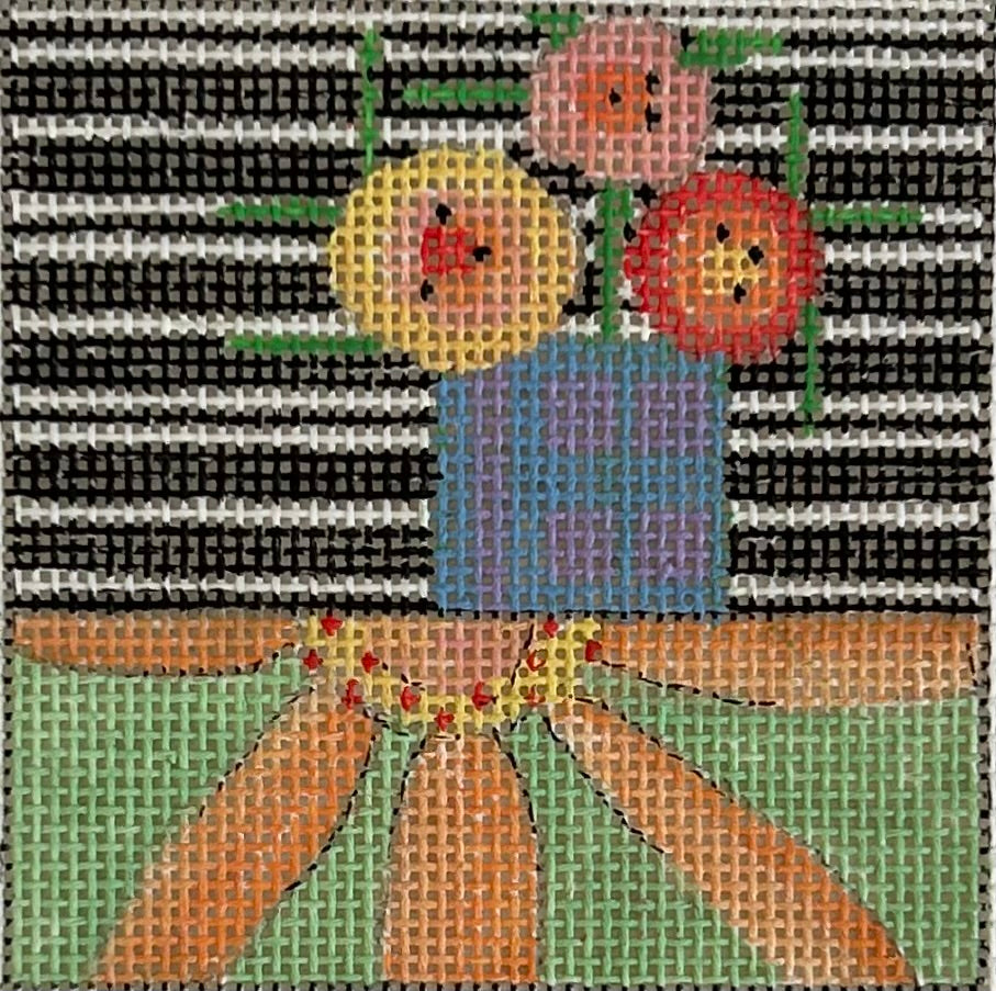 PM1324 FLOWER POT COASTER 3"SQ