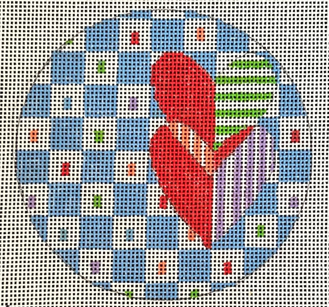 PM1751 BLUE/2 HEARTS