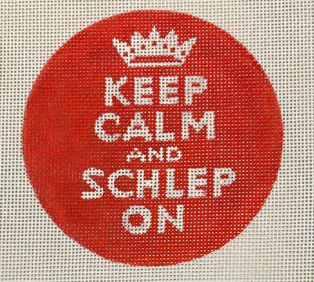 KEEP CALM AND SCHLEP ON - RED