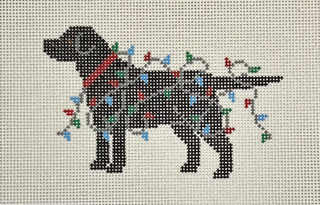 CHRISTMAS LIGHTS - BLACK LAB