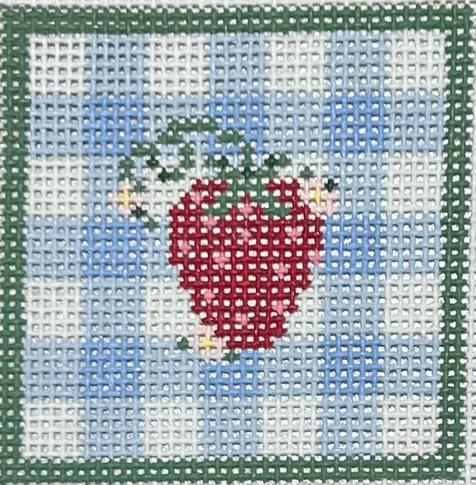 STRAWBERRY & GINGHAM MINI (BLUE)