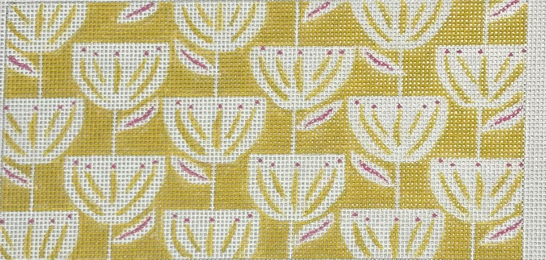 LC3222 YELLOW FLORAL EYEGLASS CASE - YELLOW/CREAM/PINK