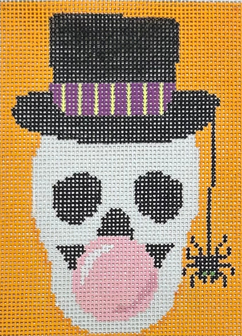 K384O HALLOWEEN - BUBBLE GUM SKULL ORANGE