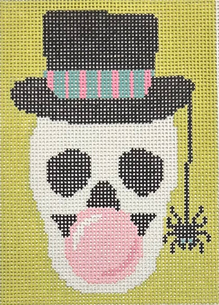 K384G HALLOWEEN - BUBBLE GUM SKULL GREEN