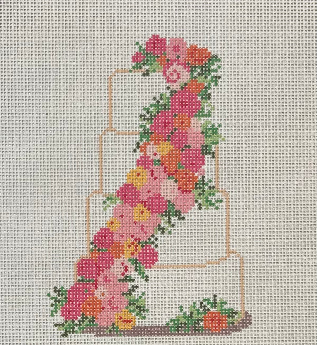 ORANGE AND PINK FLOWERS WEDDING CAKE