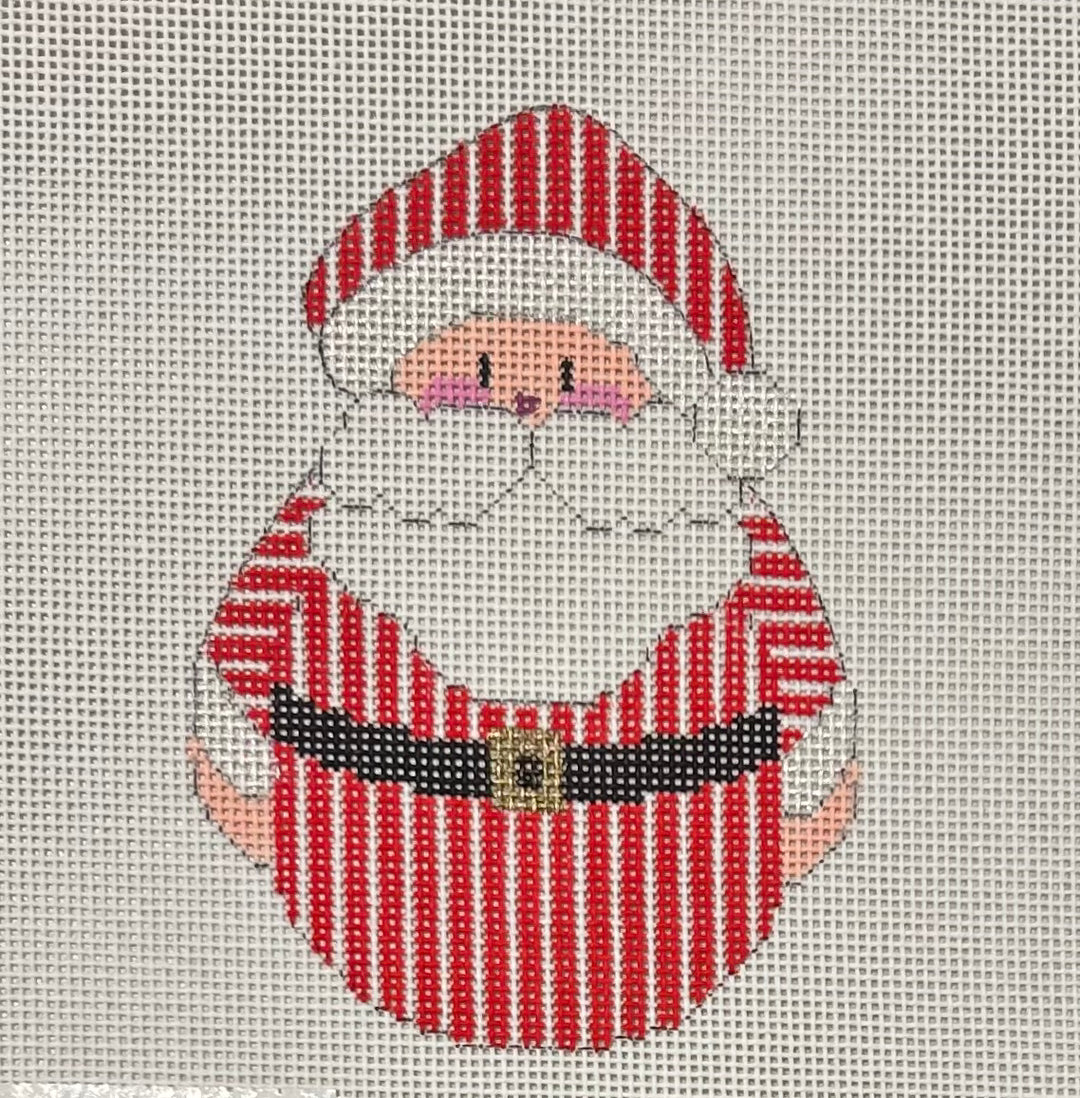 CH294C ROLLY POLY SANTA WITH STRIPES