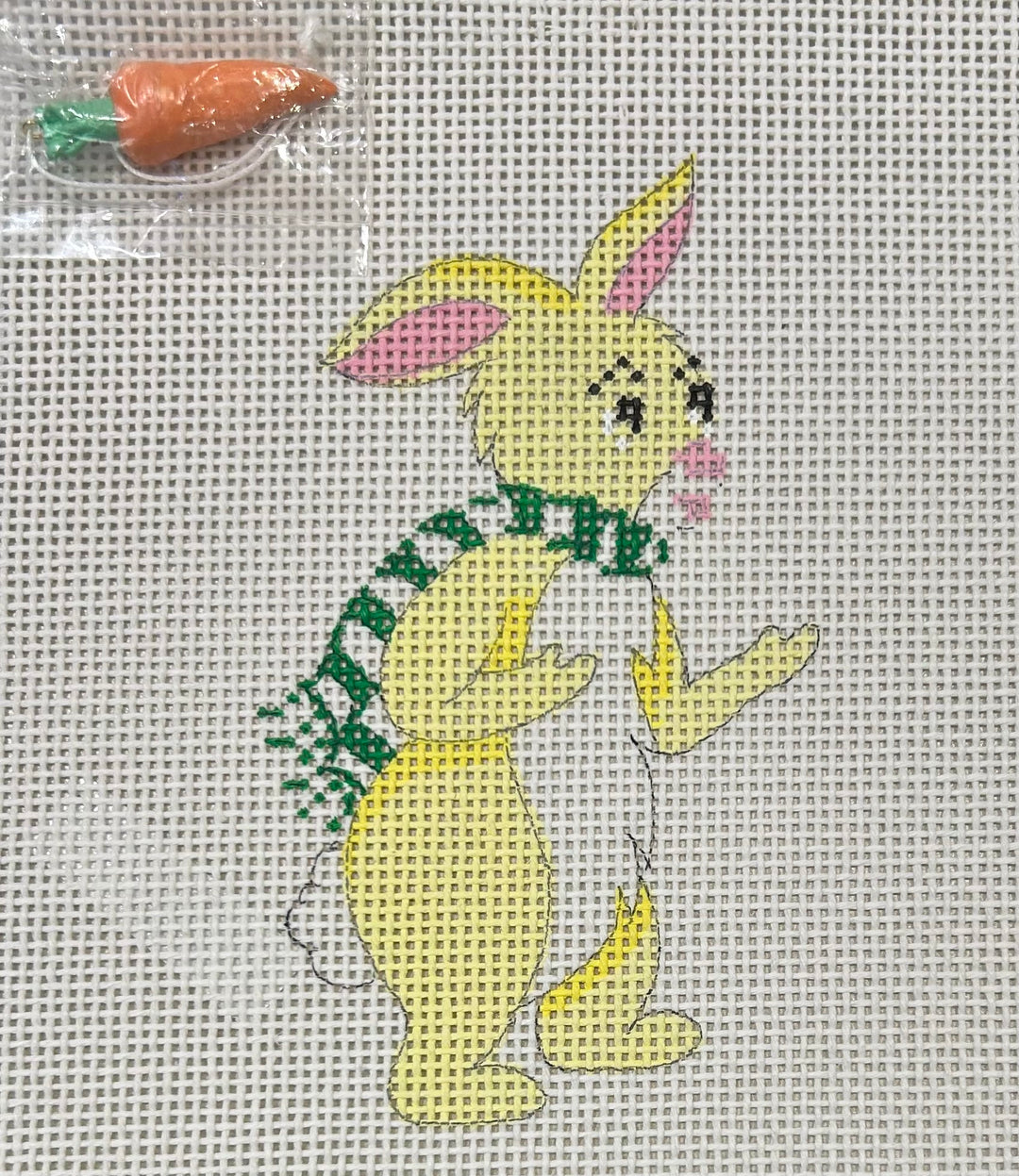 CH221f RABBIT WITH GREEN SCARF