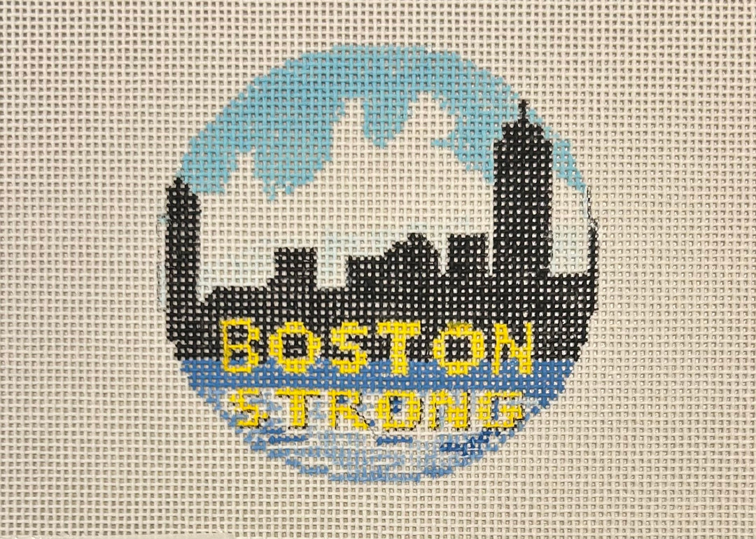 BOSTON STRONG ORNAMENTS - 18 MESH - 3" VERSION