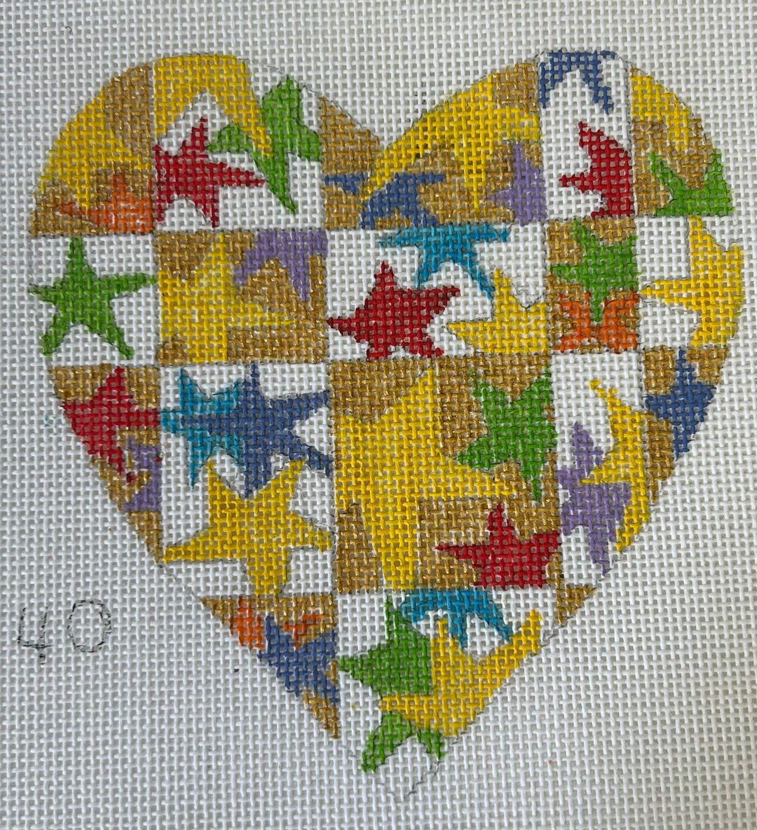 PM540 LARGE HEART WITH STARS