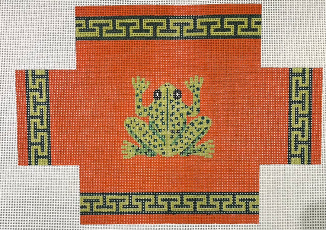 FROG BRICK ON ORANGE