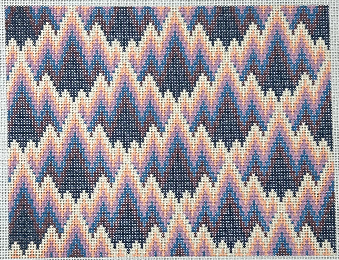 MOUNTAIN SUNRISE BARGELLO - PURPLES