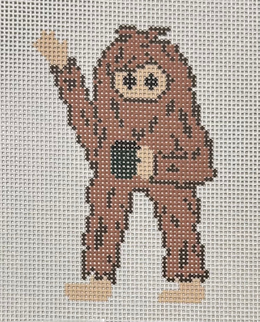 WAVING SASQUATCH WITH COFFEE MUG