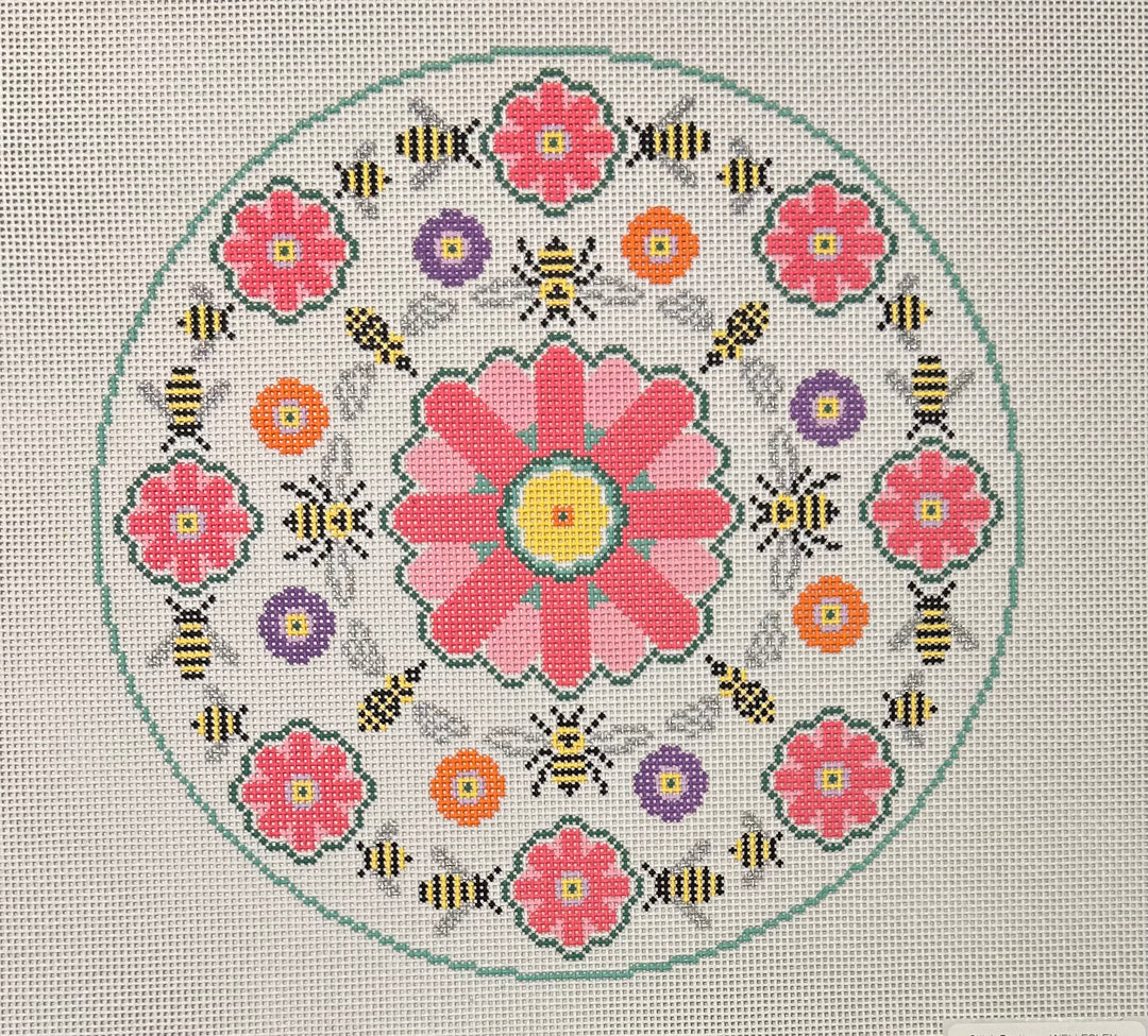 FLOWERS & BEES PILLOW