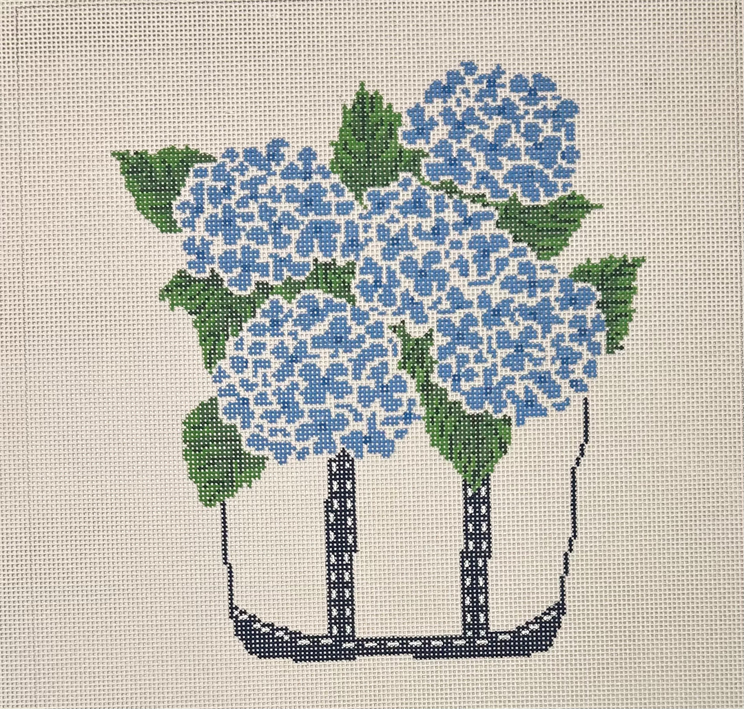 GATHERING DAY BAG - BLUE HYDRANGEAS