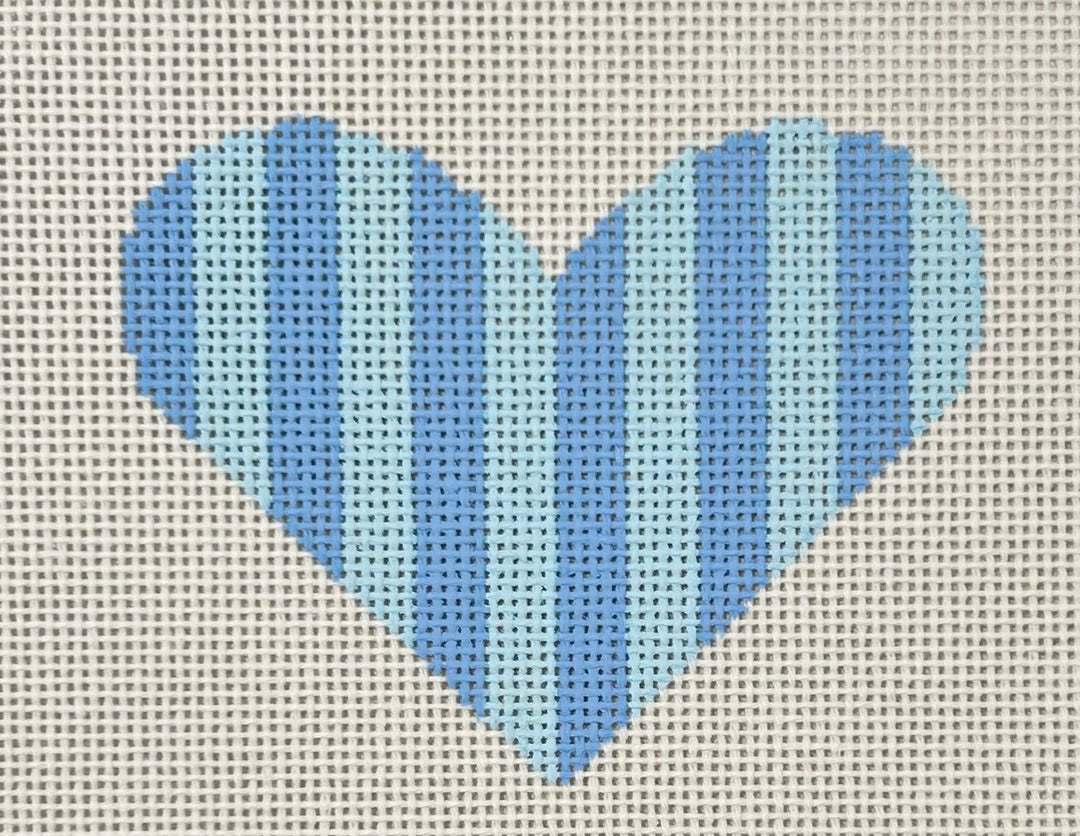 BLUE STRIPED HEART