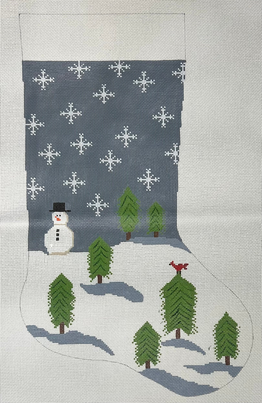 SNOWMAN STOCKING 13M
