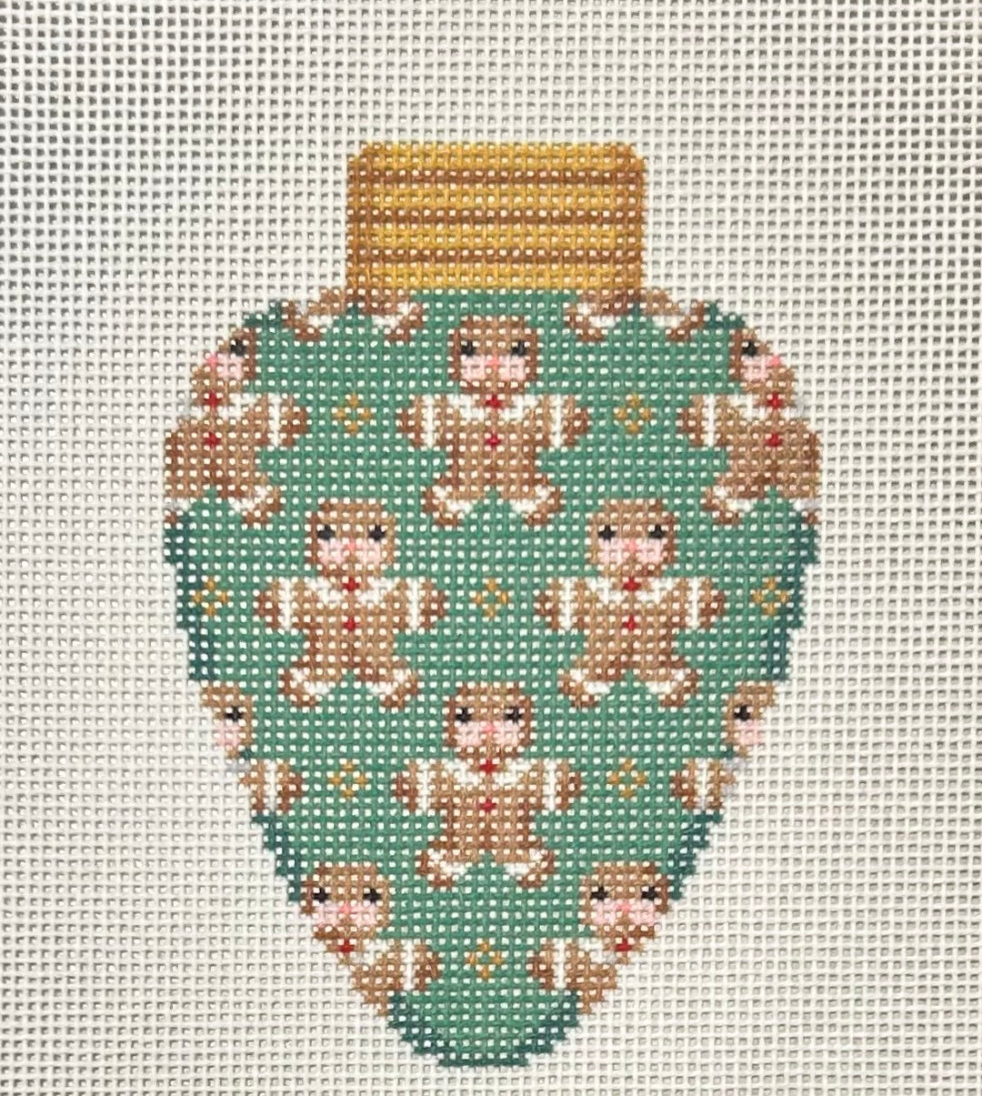 GINGERBREAD REPEAT ON GREEN LIGHTBULB