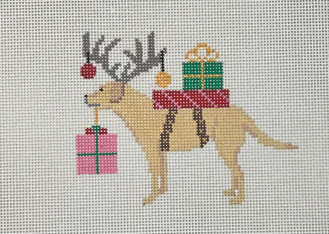 YELLOW LAB REINDEER