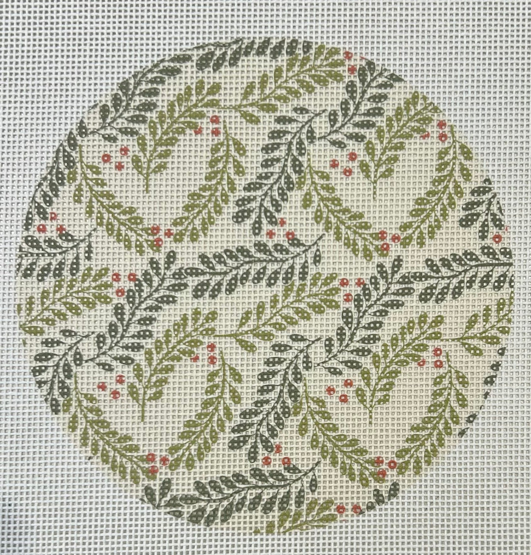 LC111420 RED BERRIES - 5" ROUND