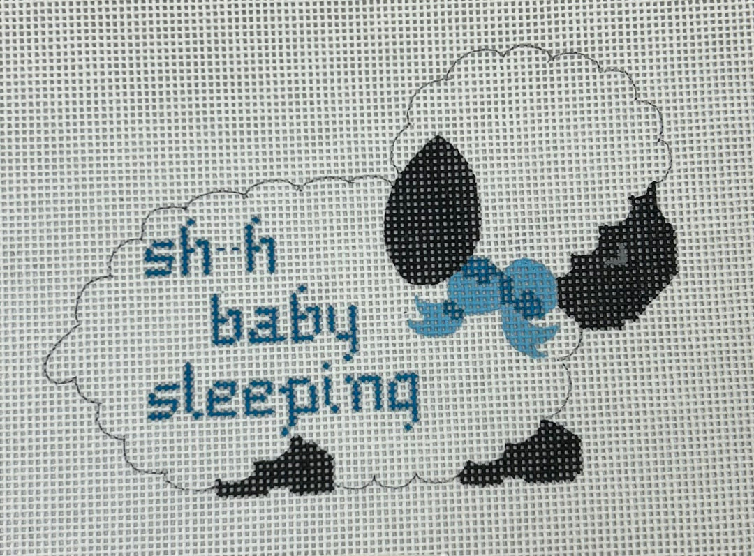 SH..H BABY SLEEPING BLUE SHEEP