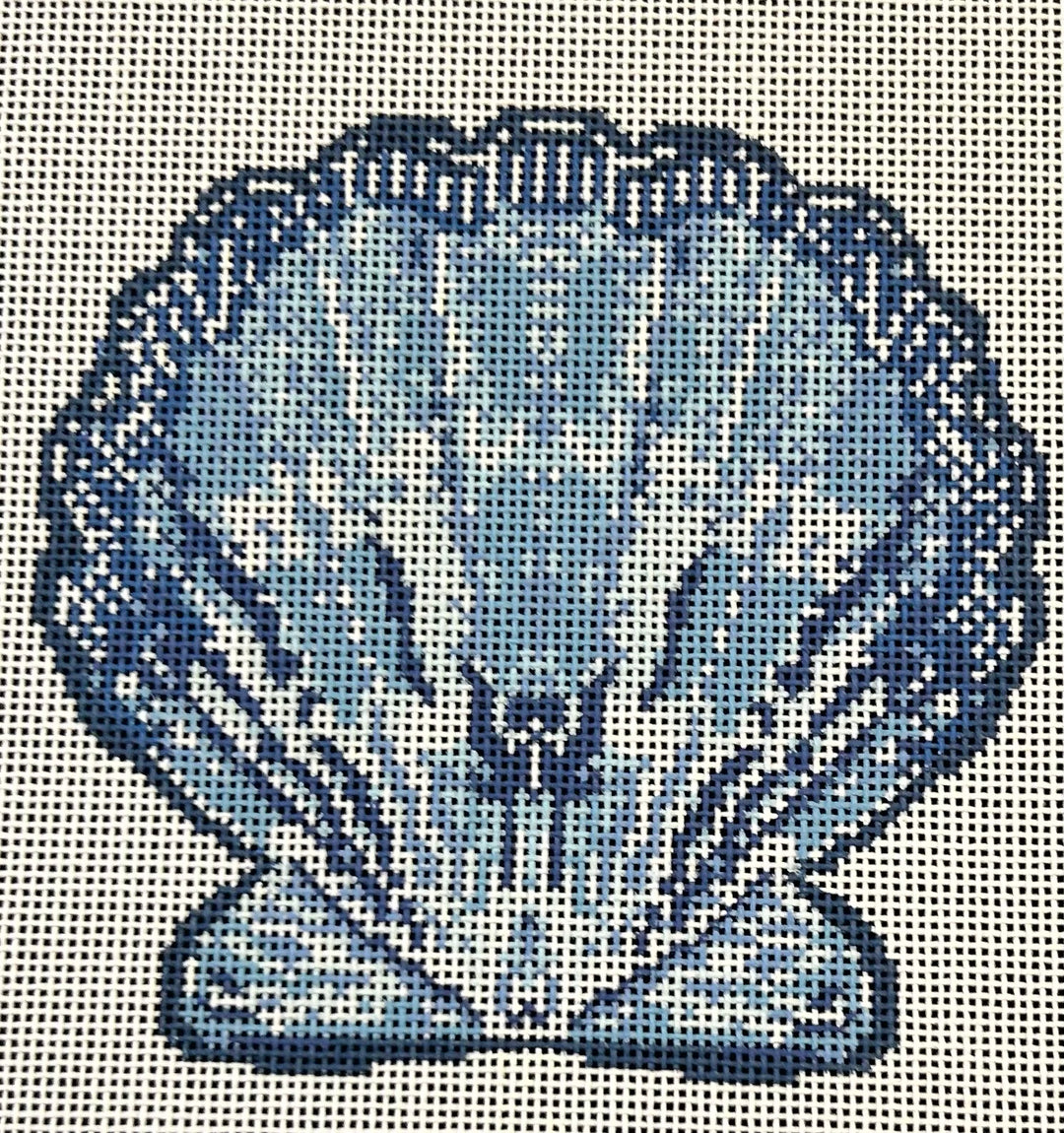SCALLOP ORNAMENT BLUE