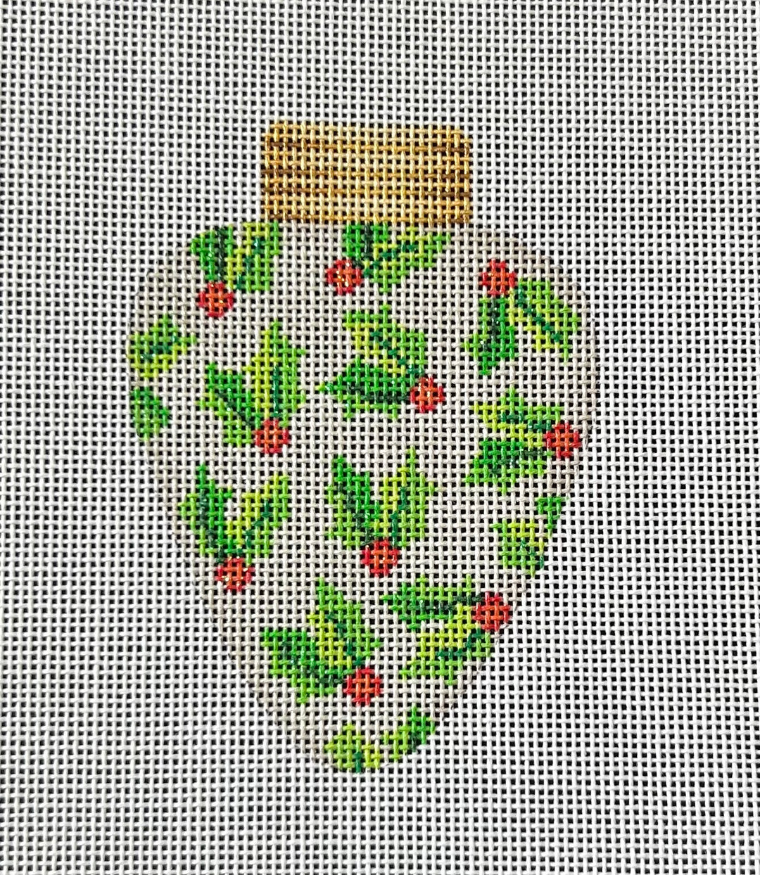 Christmas Light - Silver w/ Holly
