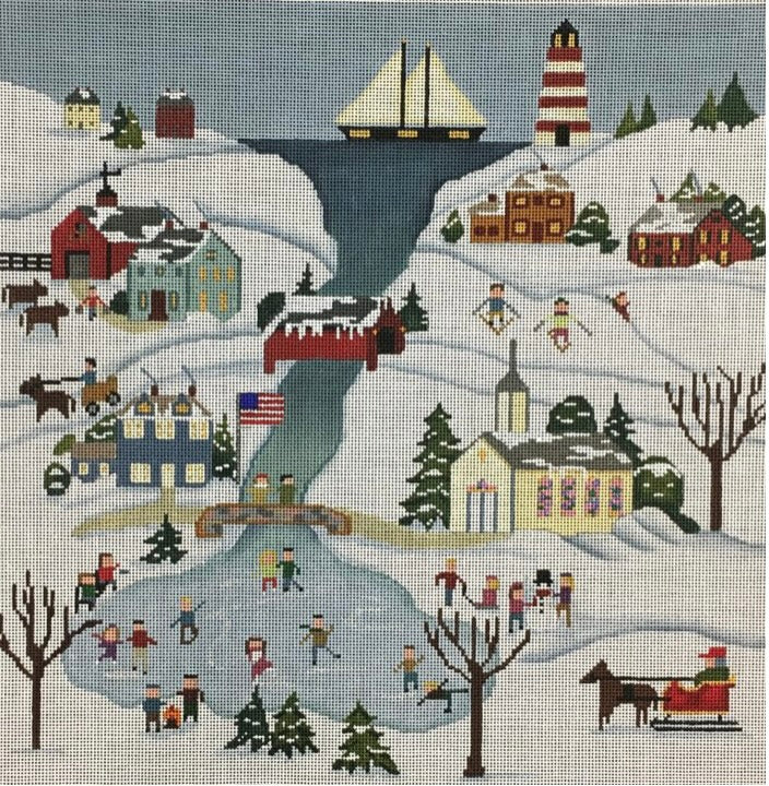 JP320 NEW ENGLAND WINTER SCENE