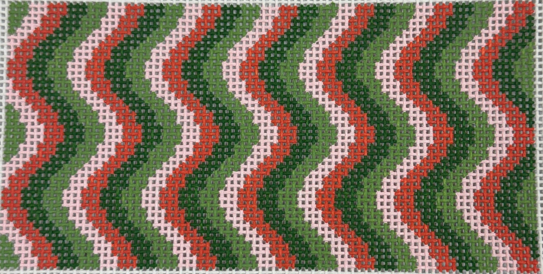 SQUIGGLE PINK & GREEN 6X3