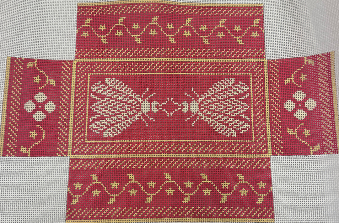 BEE BRICK COVER - CORAL & BUTTER