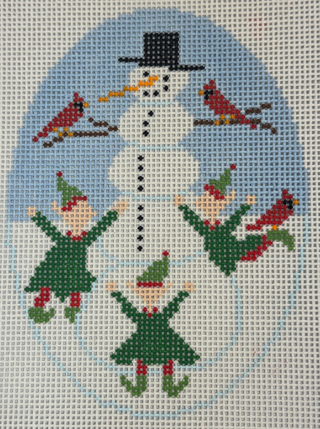ELVES AND SNOWMAN