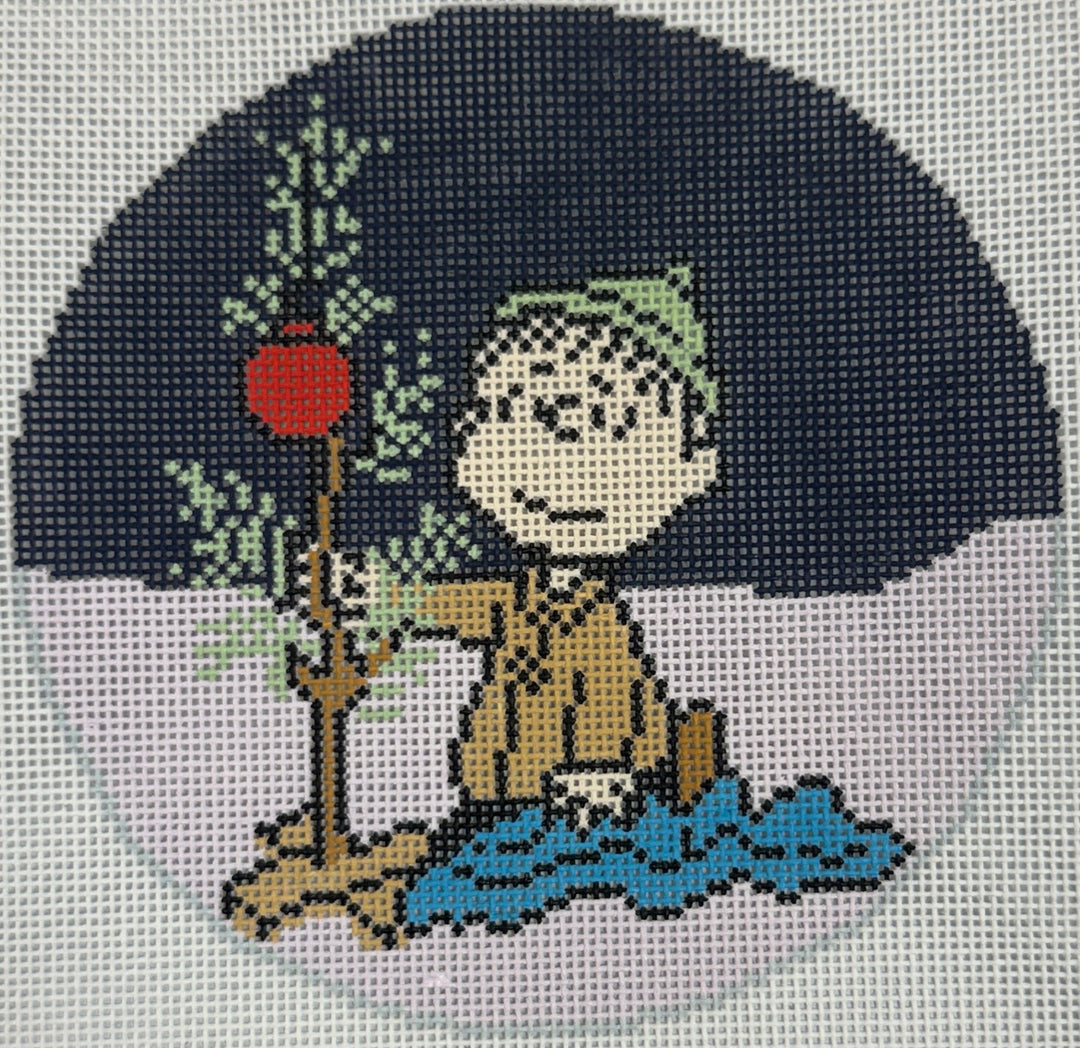 CHARLIE BROWN CHRISTMAS - LINUS WRAPPING BLANET AROUND TREE