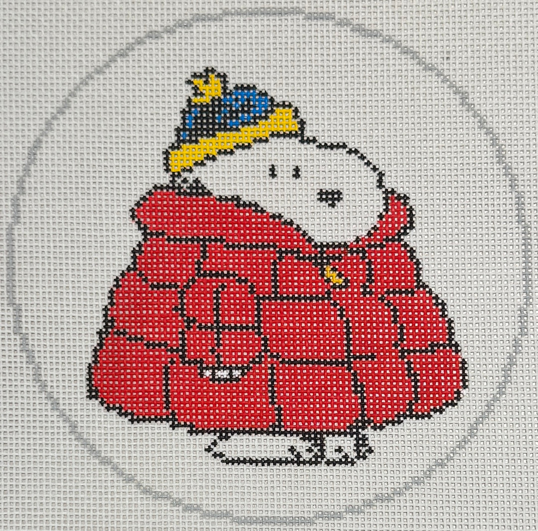PEANUTS FOOTBALL - SNOOPY IN PUFFER COAT ROUND