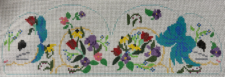 CD155G 3D FLORAL BUNNY W/ EARS