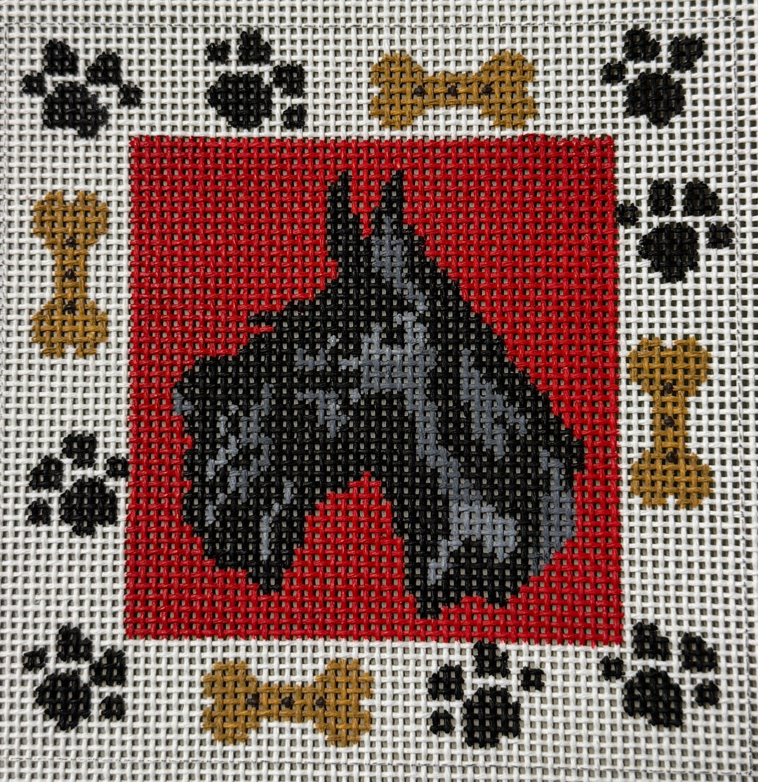 Scottie Dog w/ Bones and Paws
