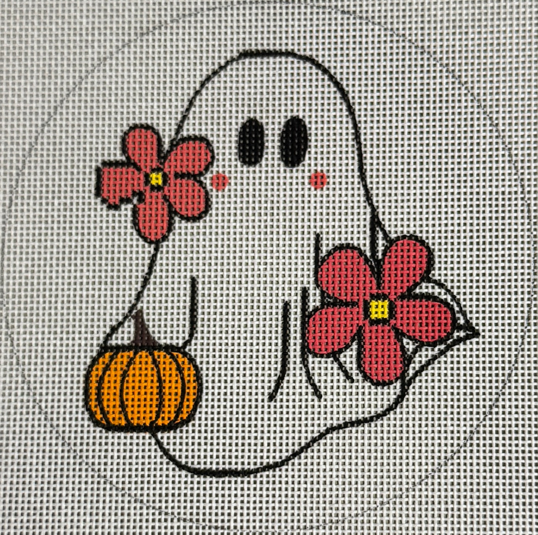 GH107 GHOST FLOWERS AND PUMPKIN