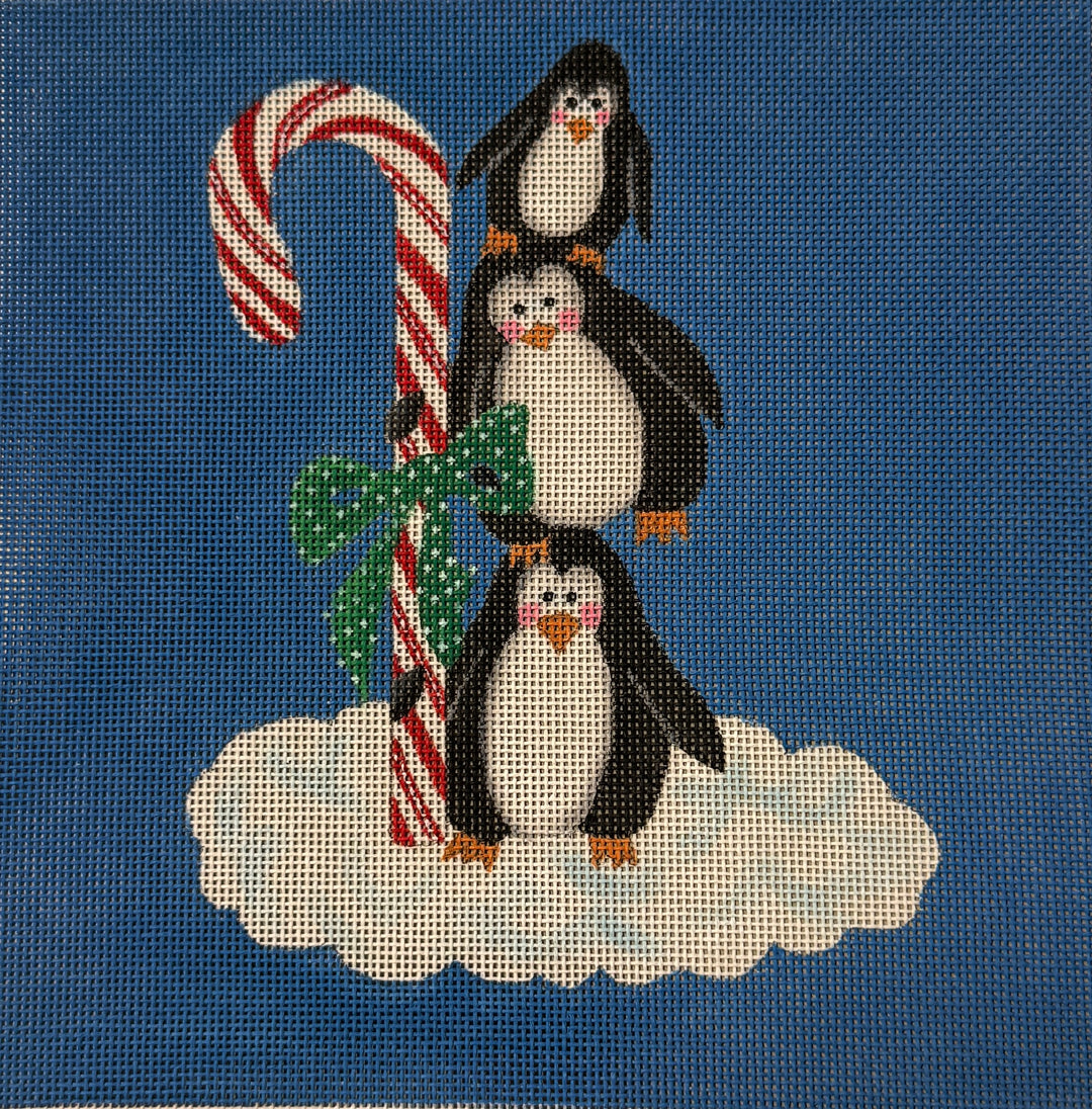 JB287 PENGUINS AND CANDY CANE