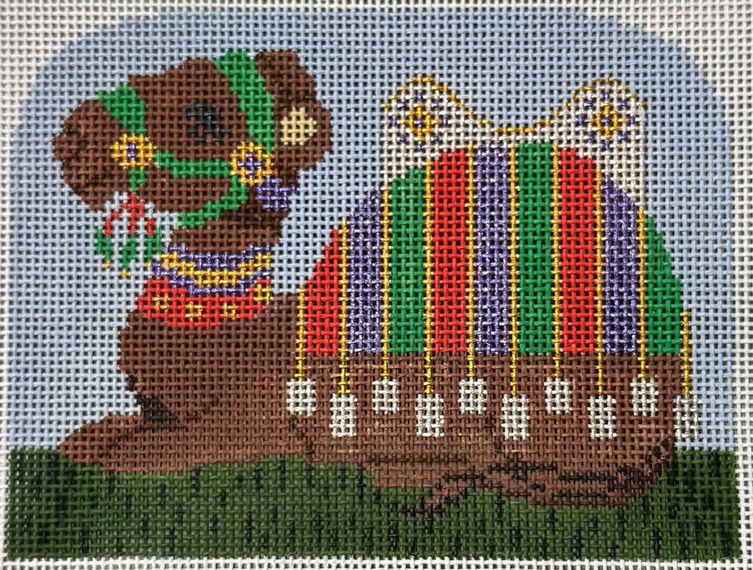 TH147 CRECHE CAMEL WITH STRIPES 18M