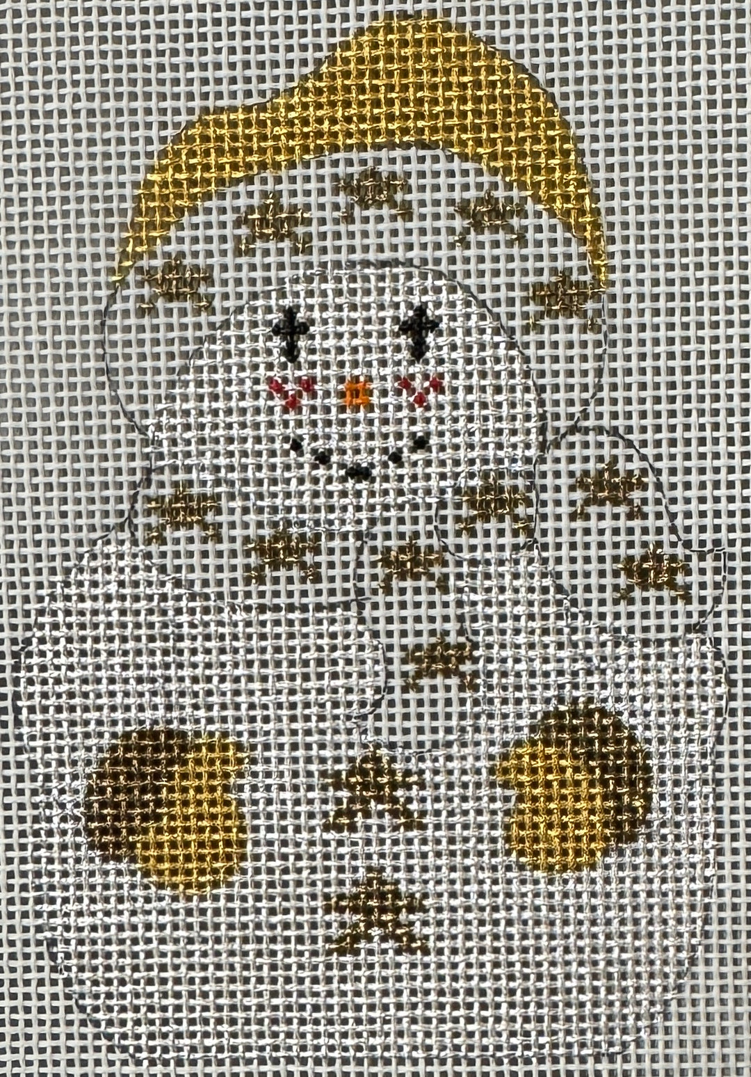CH295B SNOWMAN GOLD STARS