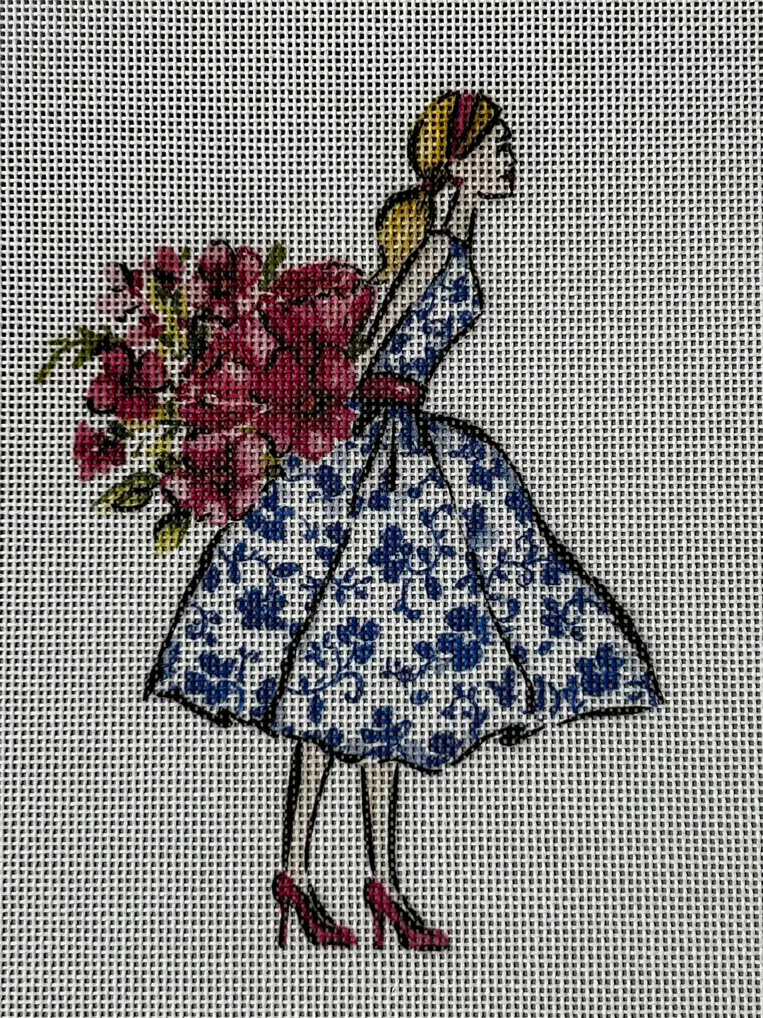 white dress with pink and blue flowers Strapless Short A-Line Print Hoco Dress: Amarra 89050 Ivory/Blue/Print / 000