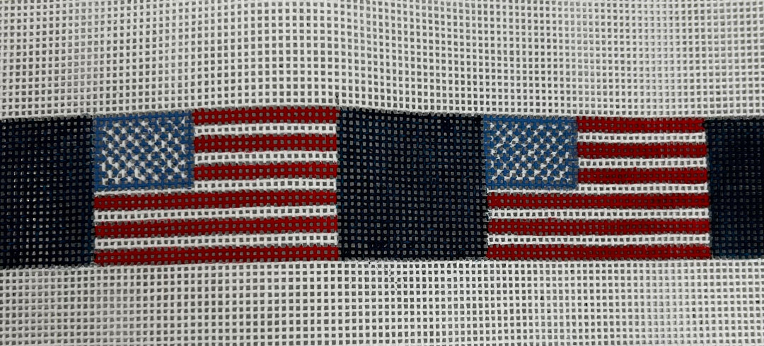 AMERICAN FLAG BELT - NAVY BLUE