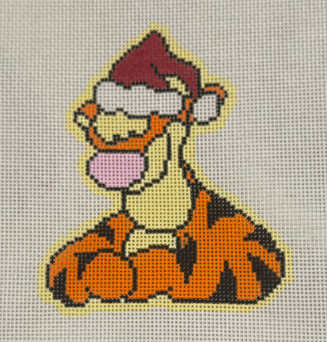 TIGGER IN SANTA HAT