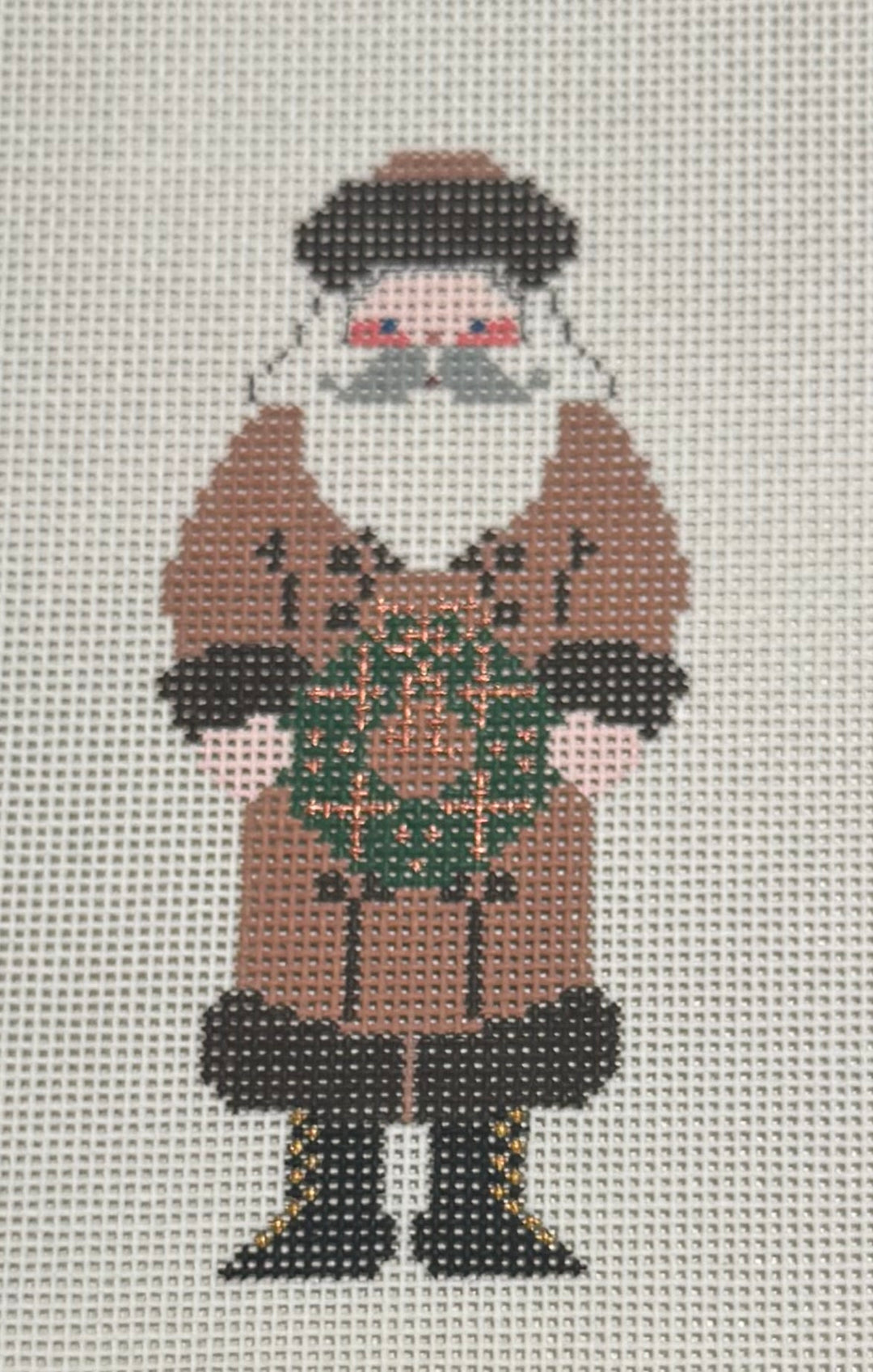 SANTA WITH WREATH