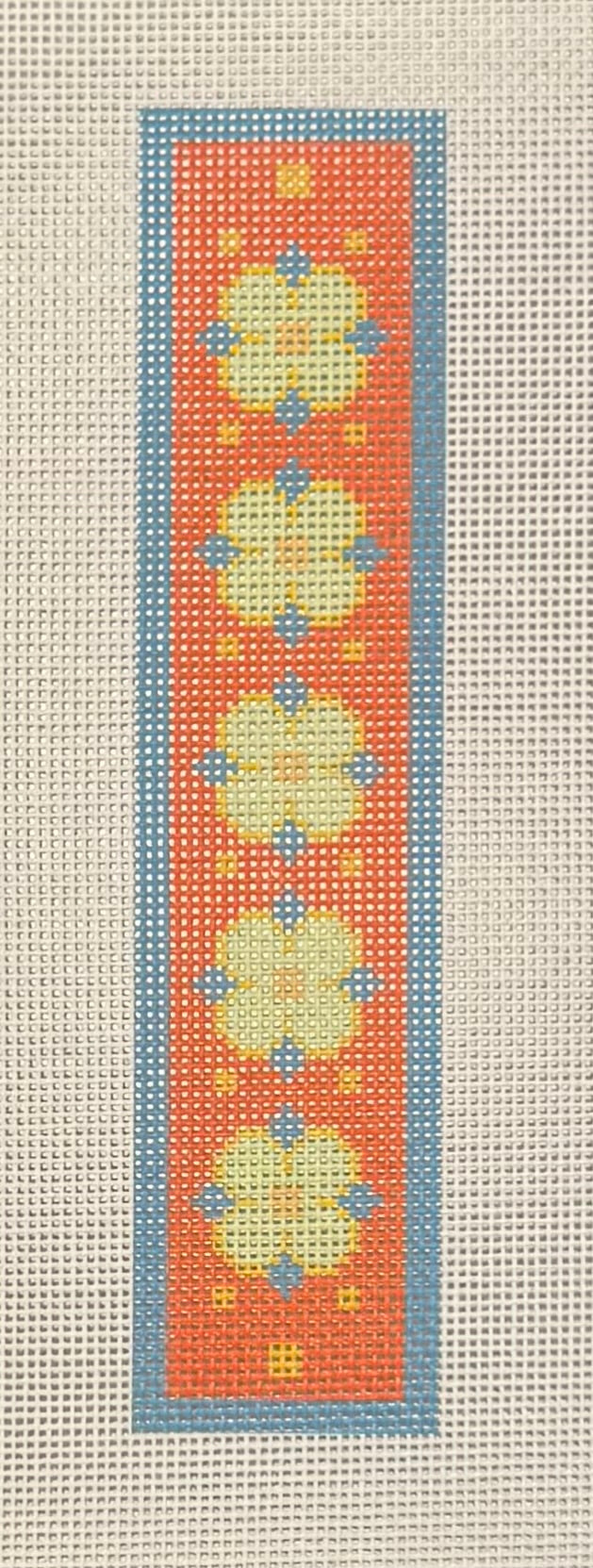 RED FLORAL BOOK MARK OR KEY FOB