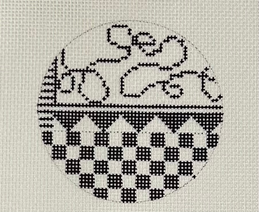 PM617 BLACK/WHITE ROUND