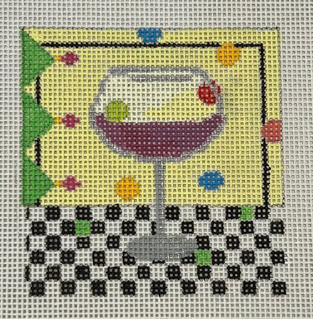 PM813 RED WINE COASTER BY PENNY MACLEOD