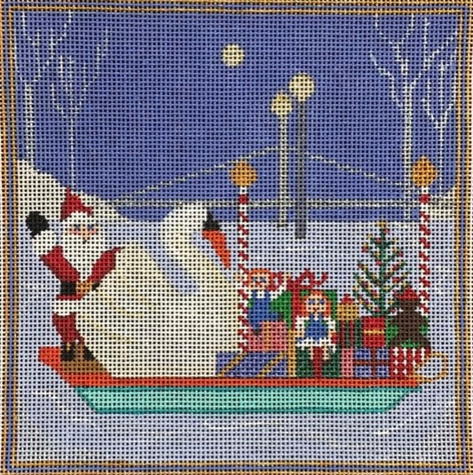 JP324 CHRISTMAS SWAN BOAT