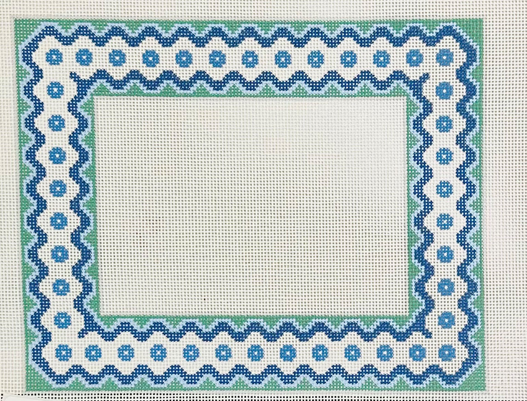 RIC RAC FRAME - BLUE/GREEN